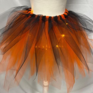 Costume di Halloween per bambini in tulle arancione e nero