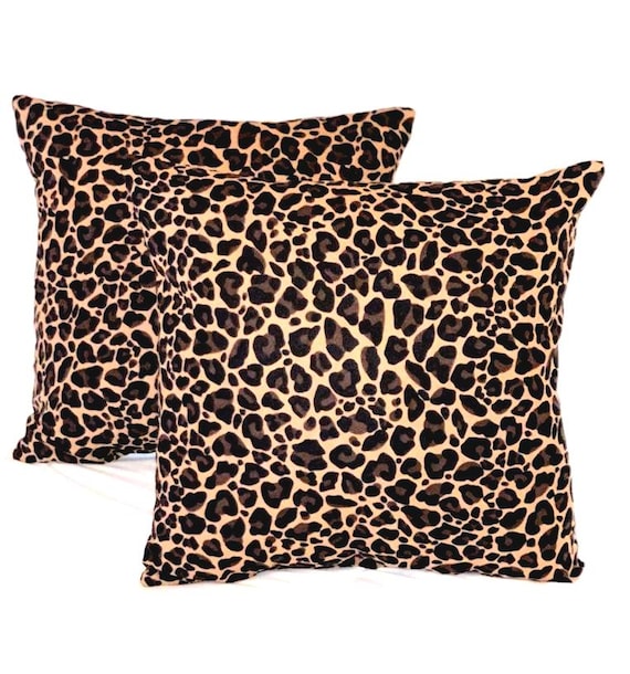 Comfy soft and cuddly Leopard Print Accent Pillows