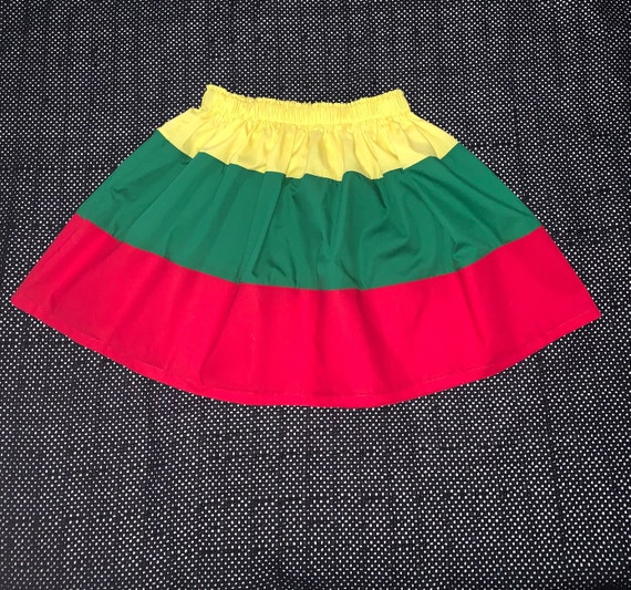 color rojo verde y amarillo falda para niños colores - España