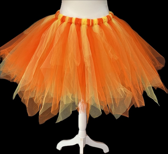 Adult and teen flaming fire inspired pointed  cut tutu