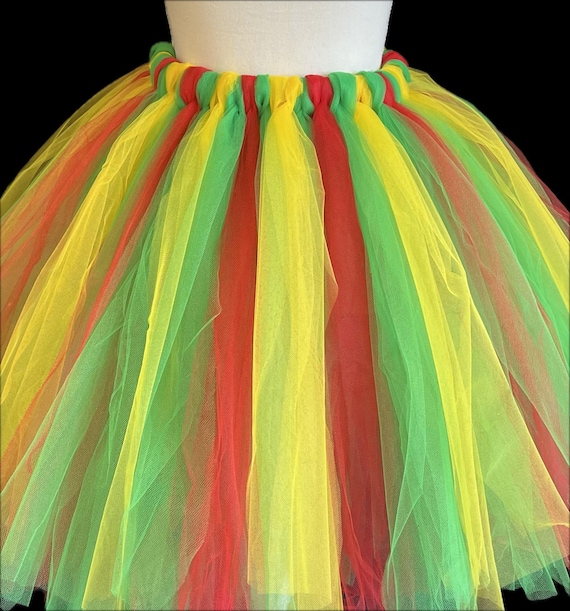 Rasta Tutu: Red, Green, and Yellow Reggae Colors