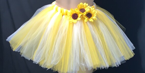 Sunflower Tutu: Multi-Layered Ribbon Tutu for Babies & Children