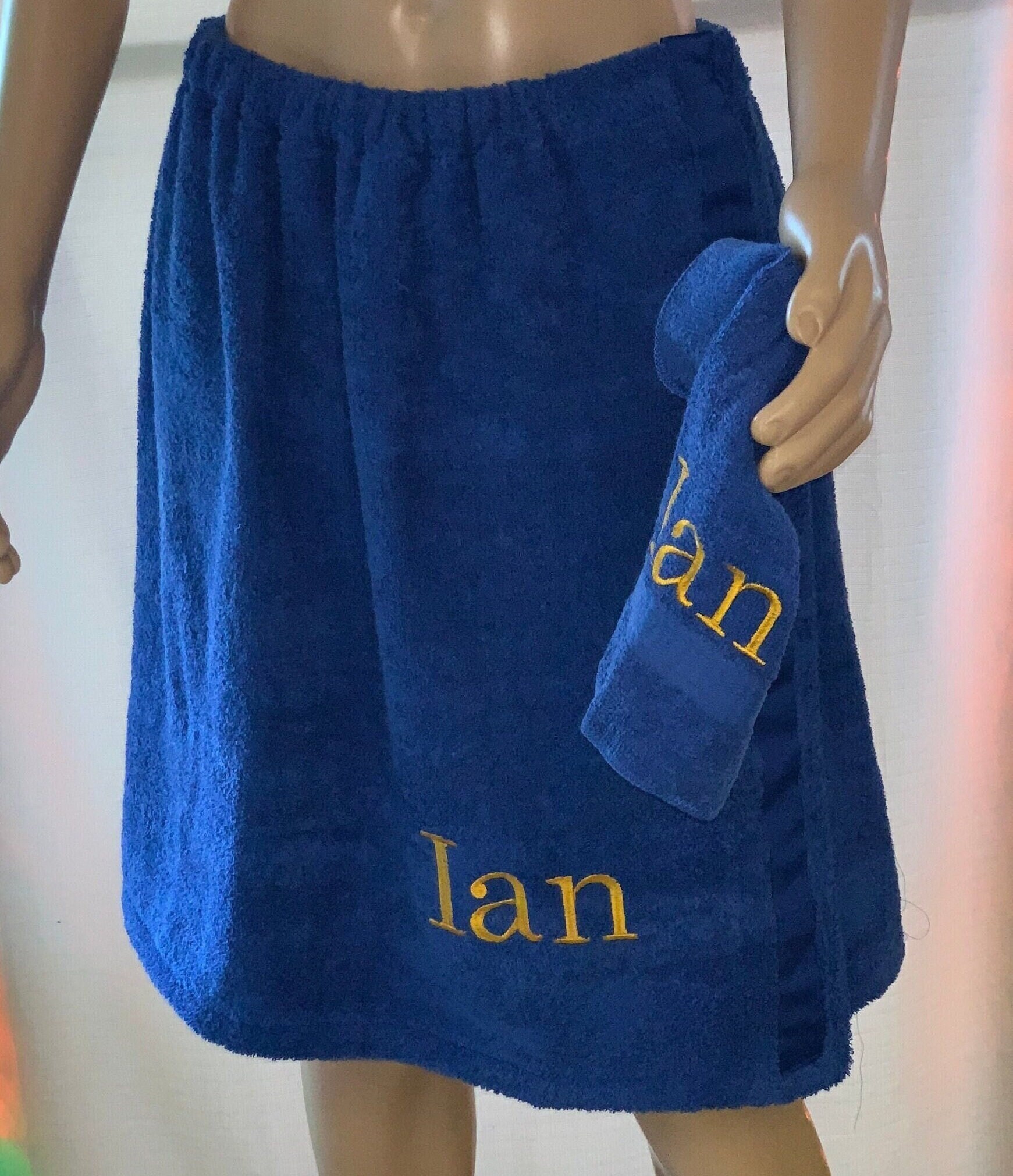 Personalized men's bath wrap new arrivals