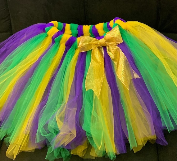 Adult and teens Shimmering gold Mardi Gras tutus multi colors tutus carnival tutu