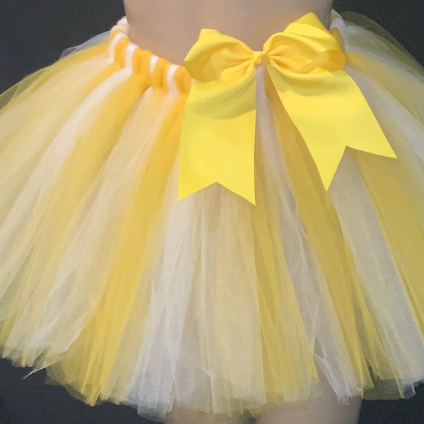 Yellow and white children tutu