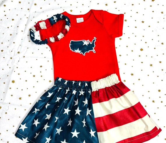 Babies Stars and Stripes three piece outfits