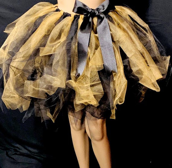 black and gold tutu dress Shimmering Tulle Tutu: Extra Full Party Skirt How to Wear a Ave Marketplace Width:6E giving depth and dimension