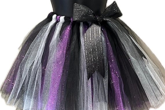 Adults Sparkly silver and  black Monster tutu