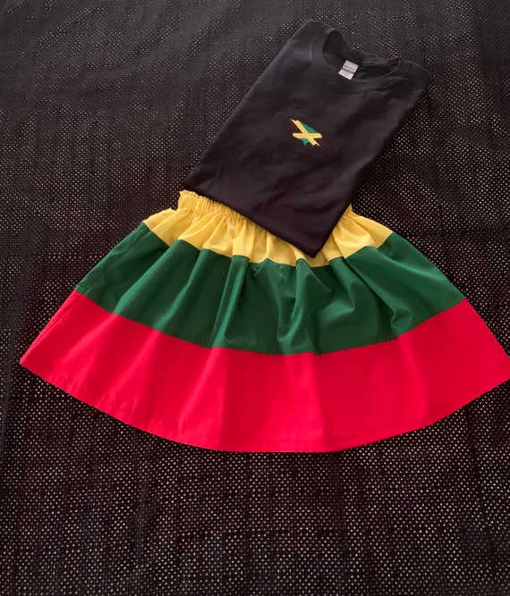 red black green yellow dress AMAZING Vintage 1970's ITALIAN Abstract Red Yellow Green Black Print Cotton Maxi Dress Gown W/ Leg O Mutton Bishop Sleeves - Small Medium