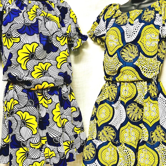 Children aftican printed outfits : Trendy style black History Month attire three pieces set