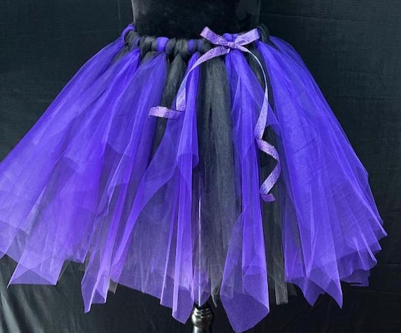 Children’s purple and black pointed cut tutus