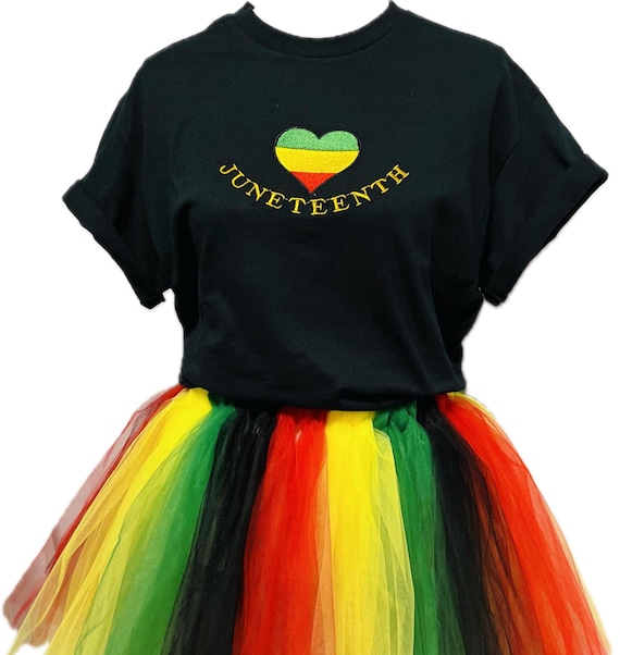 Juneteenth two piece outfit : Rasta colors costume