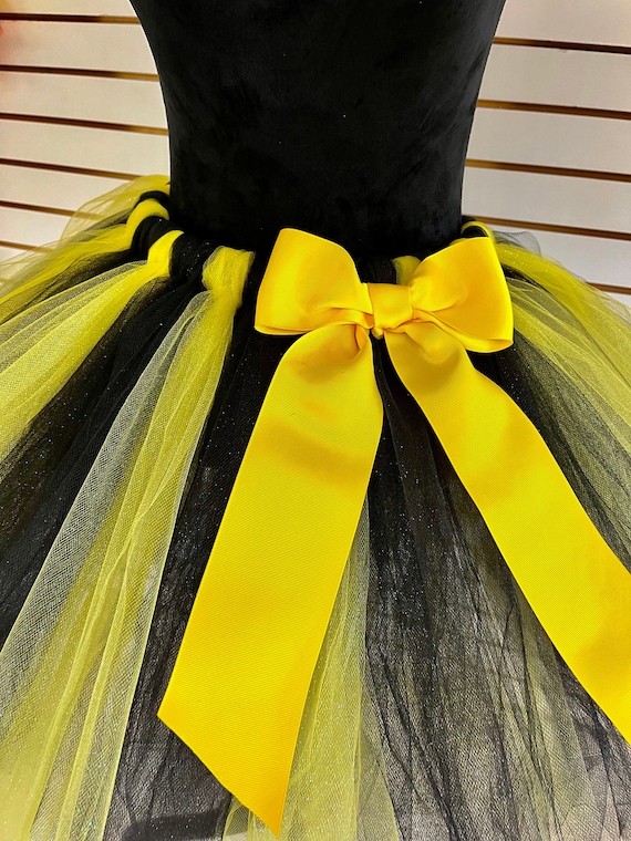 Buzz like a  bumblebee shimmering adult and teen tutu
