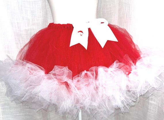 Mrs  Clause inspired tutu: ladies Christmas dance costume
