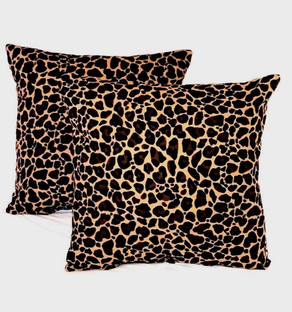 Comfy soft and cuddly Leopard Print Accent Pillows