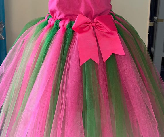 Adult size hot  pink and green adult tutu