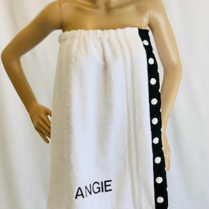 Free Monogram Towel wrap spa Wrap  graduation gift Mother’s Day gift birthday gift wedding gift