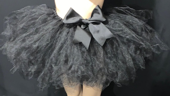 Extra puffy above knee black tutu