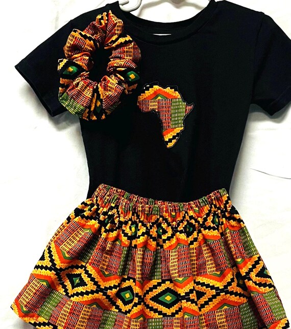 Children black history African theme  outfits
