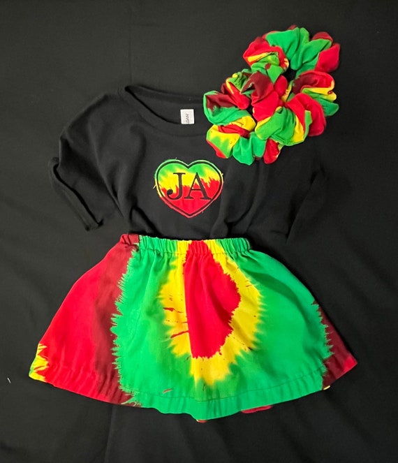Rasta Colors Toddler Outfit: 3-Piece Island Vibes Set