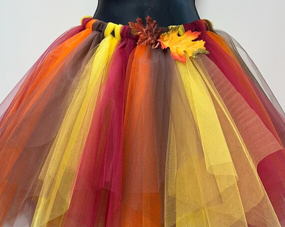 Children and teens fall colors tutu