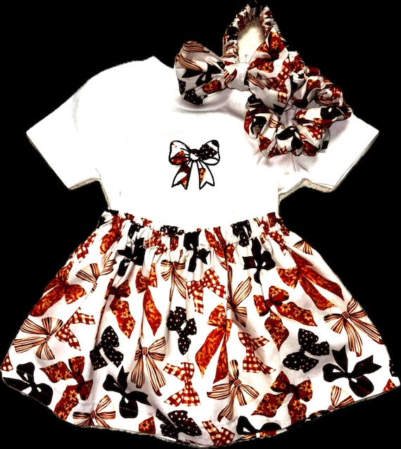 Girls bow design outfit: Fall outfit