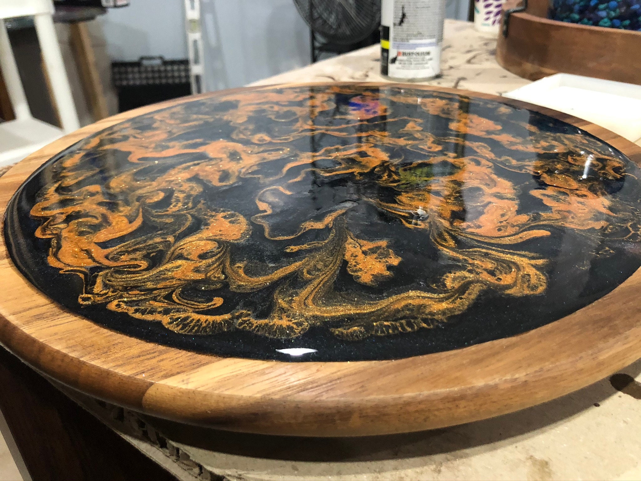 Epoxy Lazy Susan Etsy