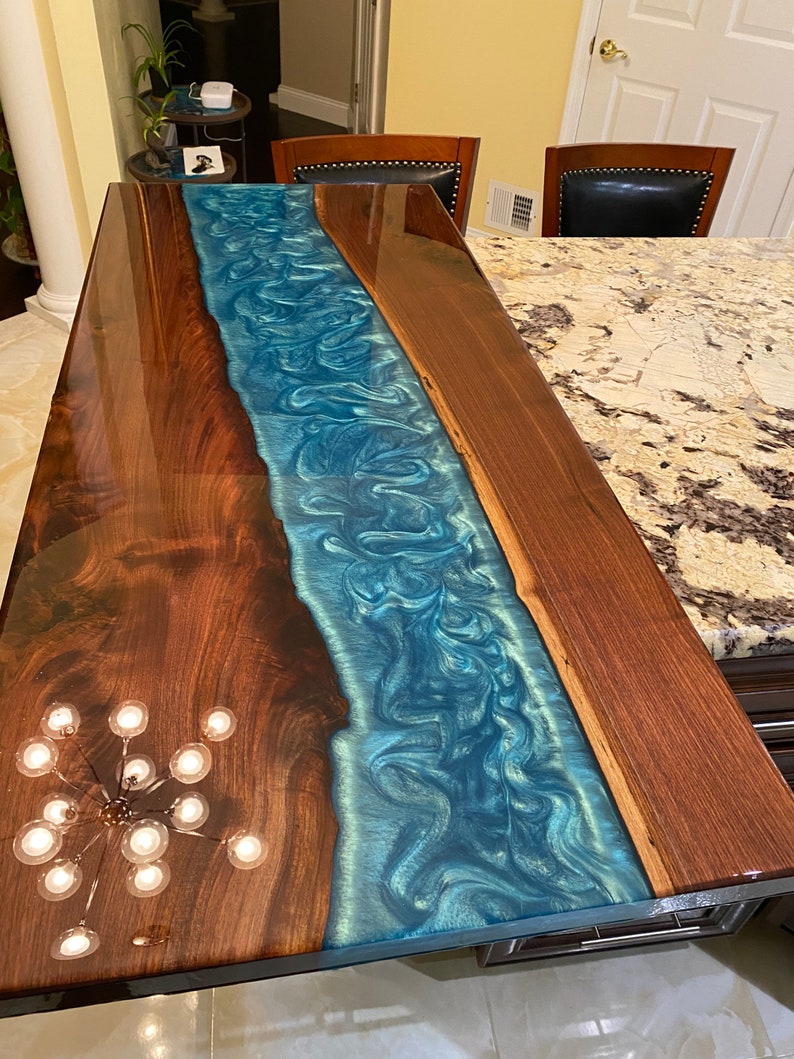 Custom Epoxy Resin Table/barn Door Etsy