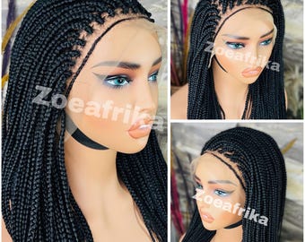 Braided wig, Box Braid wig, Lace front wig, Braided Wigs, Braided Wig for Black women, knotless Braids, Senegalese twists, Women wig, Wig