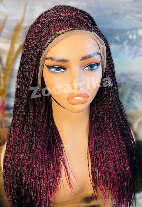 Senegalese micro braids wigs Amazon.com : UniqueBraidedWigs New Micro Needle Senegalese  main image 4