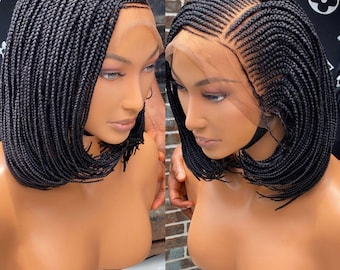 Cornrow braided wig Conrow wig Front lace Braided wig Box Braids Twist wig knotless braid wig Braid wig for black women Senegalese twist wig