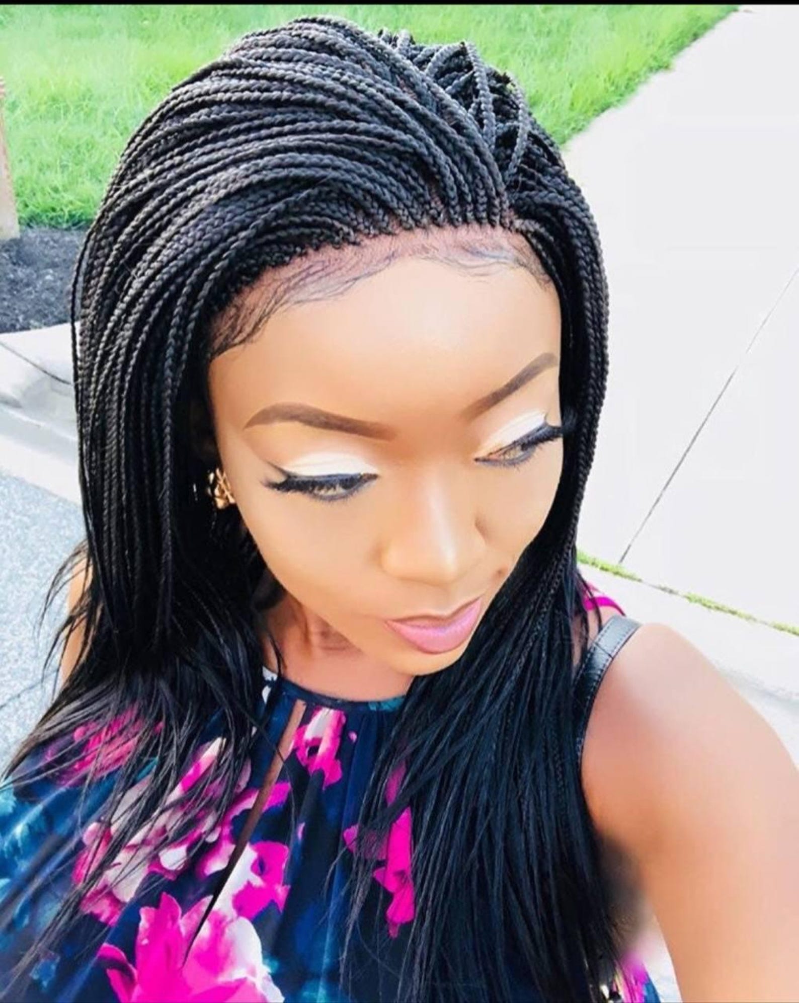 Micro Box Braid, Box Braids Wig, Braided Wig, Box Braid Wig, Wig for ...