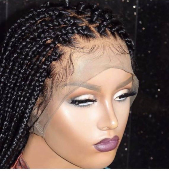 READY to SHIP Medium Box Braid Wig Braid Wig Box Braids Wig Etsy