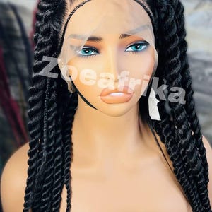 Ready To Ship Big Twist wig Braided Wig Twist wigs for black women Full lace wig Glueless wig Knotless wig Braided wig for Women wig
