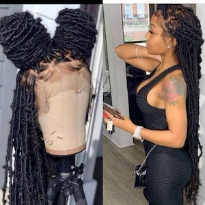 Braids wigs Distress locs wig Braided wigs Dreadlocks Rasta locs Dreadlocs Braided wig for women Locs Extension Braided wig updo Full lace