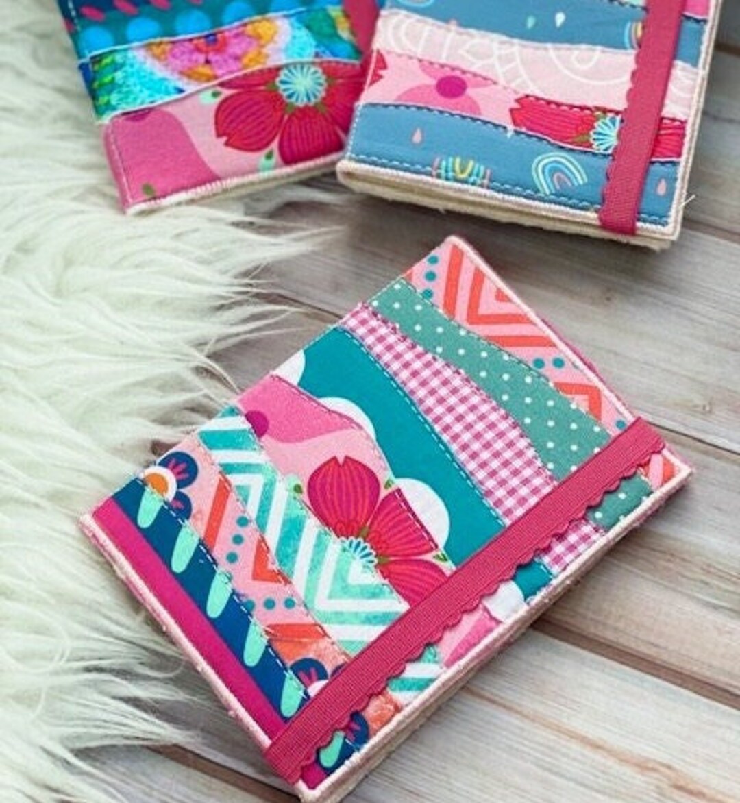 Embroidery File fast Patchwork Notebook for the - Etsy