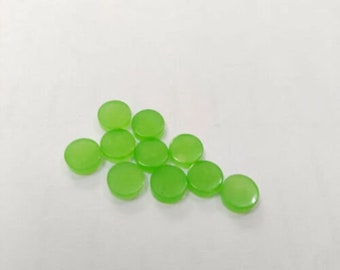 Green Jade Round Coin, Green Jade Gemstone, Green Jade Flat Round Disc, Green Jade Round, Green Jade Cabochon Size 8MM- 20MM