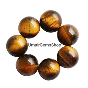 Natural Tiger Eye Cabochon 3mm-20mm Round Shape Cabochon Tiger Eye Loose Gemstone, 3mm 4mm 5mm 6mm 7mm 8mm 9mm 10mm 12mm 14mm 15mm image 2