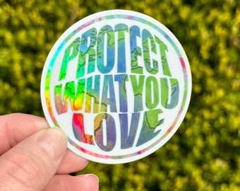 Sticker globe holographique, sticker imperméable, sticker bouteille d'eau, sticker holographique