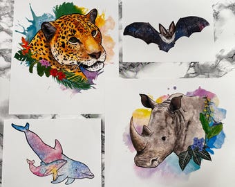 Impression d'art animalier, cadeaux animaux, décoration murale animal