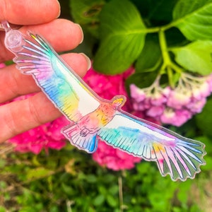 California Condor Keychain, bird of prey, acrylic keychain, wildlife keychain, bird keychain, animal keychain, condor keychain