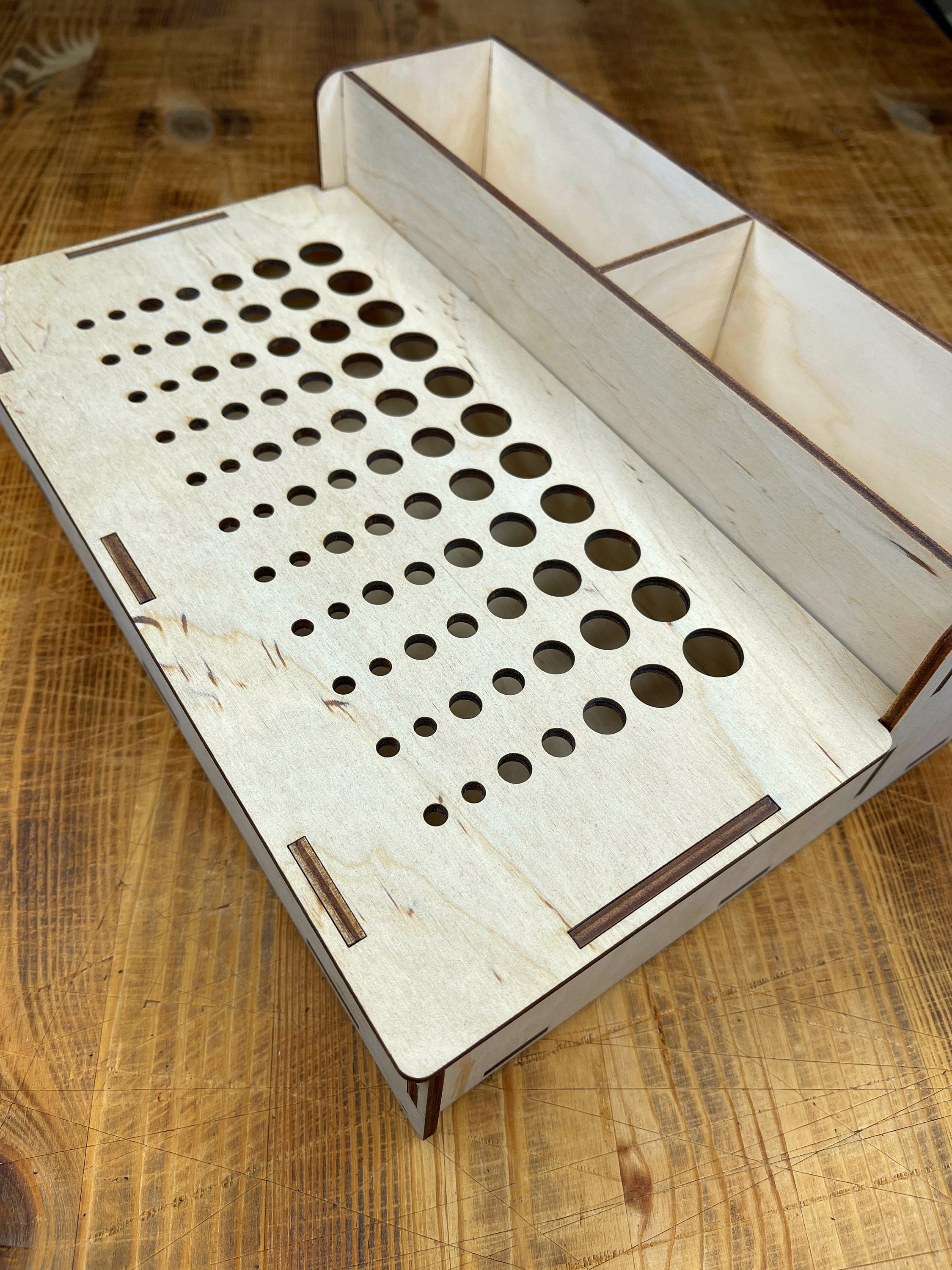 Leather Craft Tools Organizer, Leather Goods Storage Box, Craft Tools