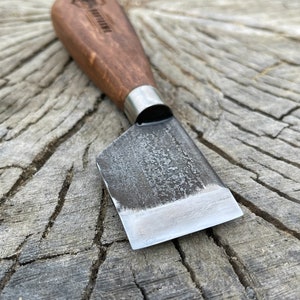 Leather Skiving Knife, Hand Made Skiving Knife 35 mm (1.38 in), Straight Knife for leather, Premium сutting leather Tool