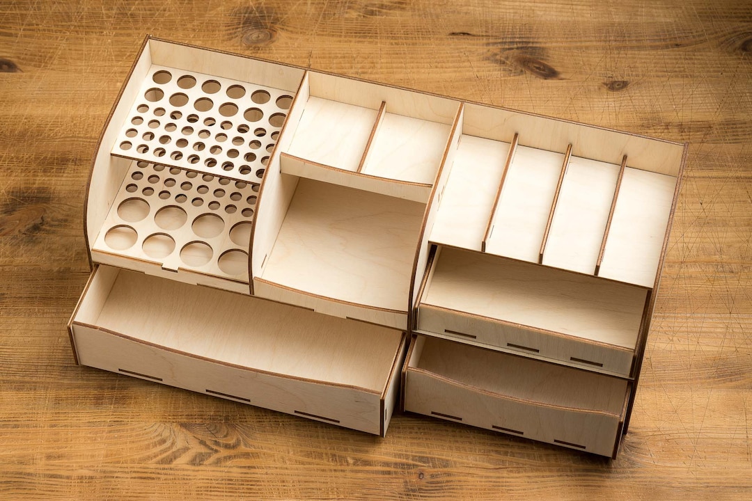 Leather Craft Tools Organizer, Leather Goods Storage Box, Craft Tools