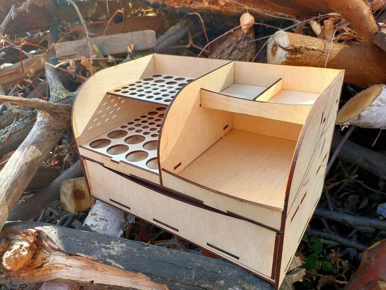 Leather Craft Tools Organizer, Leather Goods Storage Box, Craft Tools ...