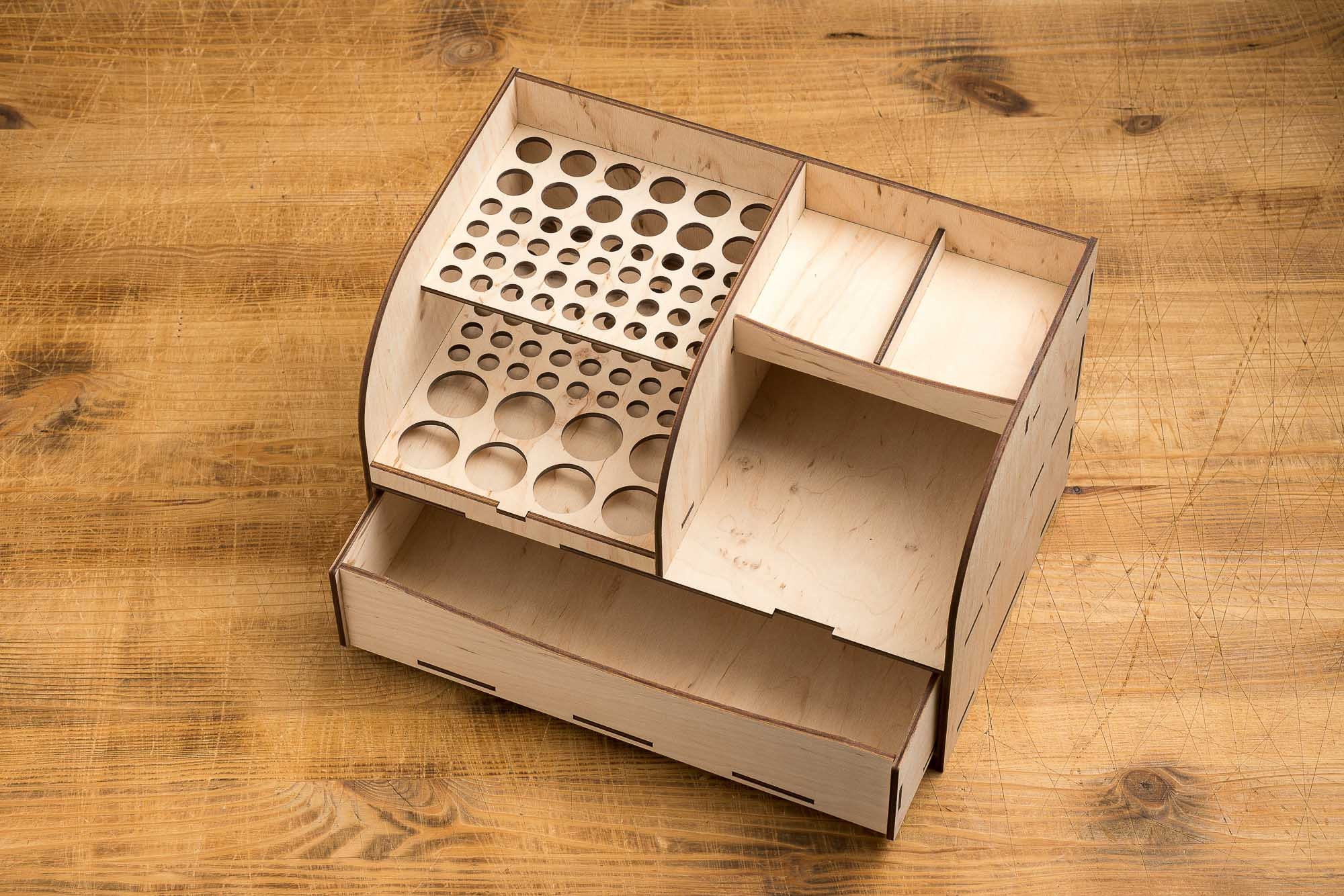 Leather Craft Tools Organizer, Leather Goods Storage Box, Craft Tools