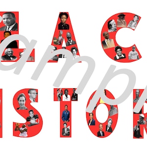 Black History 10 x 8 Digital Poster