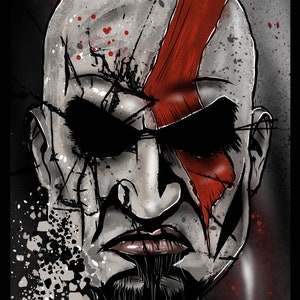 Kratos God of War Art Print