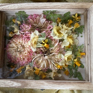 Dried Flower Shadowbox Framing — Glasshouse Collection- Preserved Flower  and Resin Art