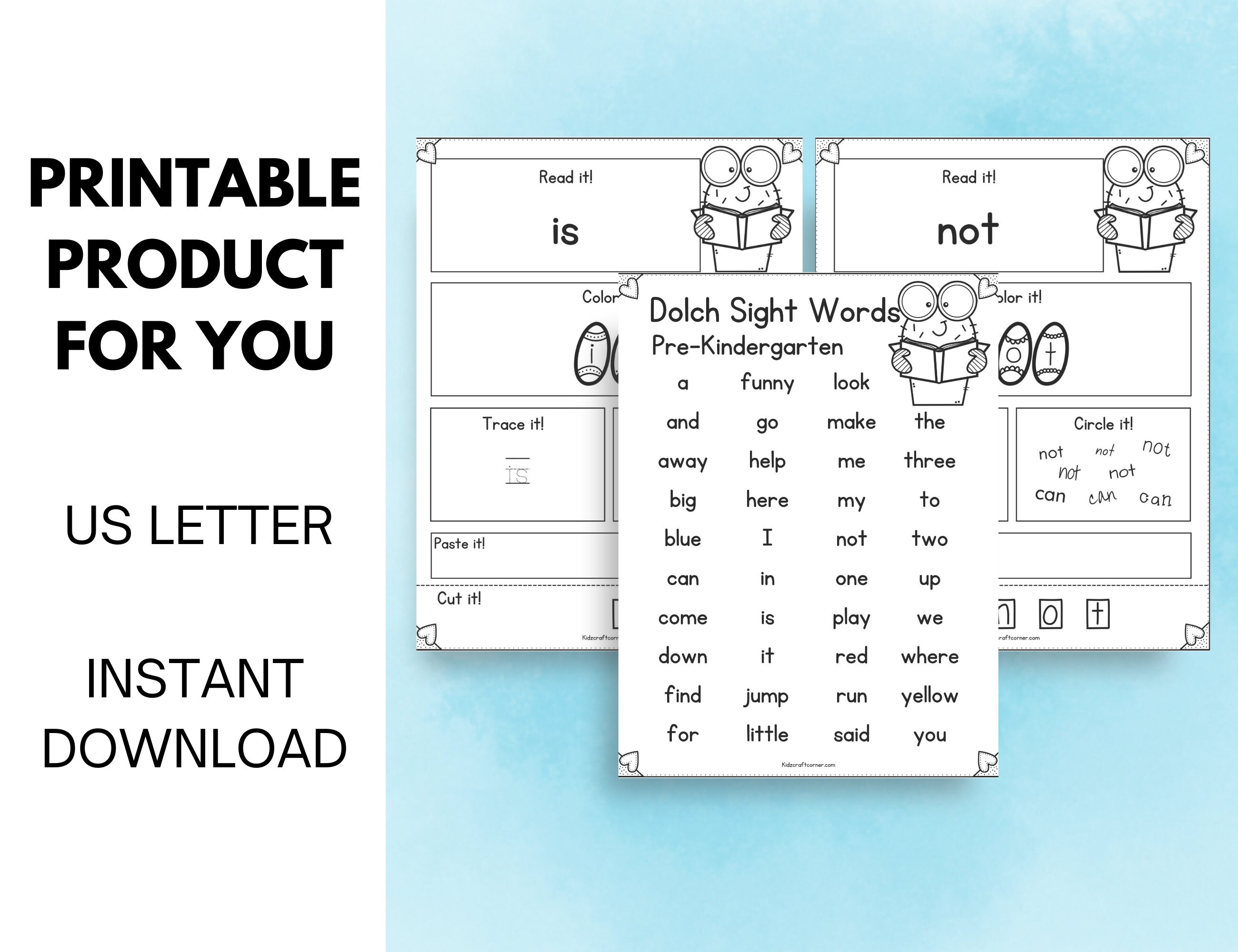 Dolch Sight Word List, Dolch Words, Dolch Sight Words Kindergarten, Pre